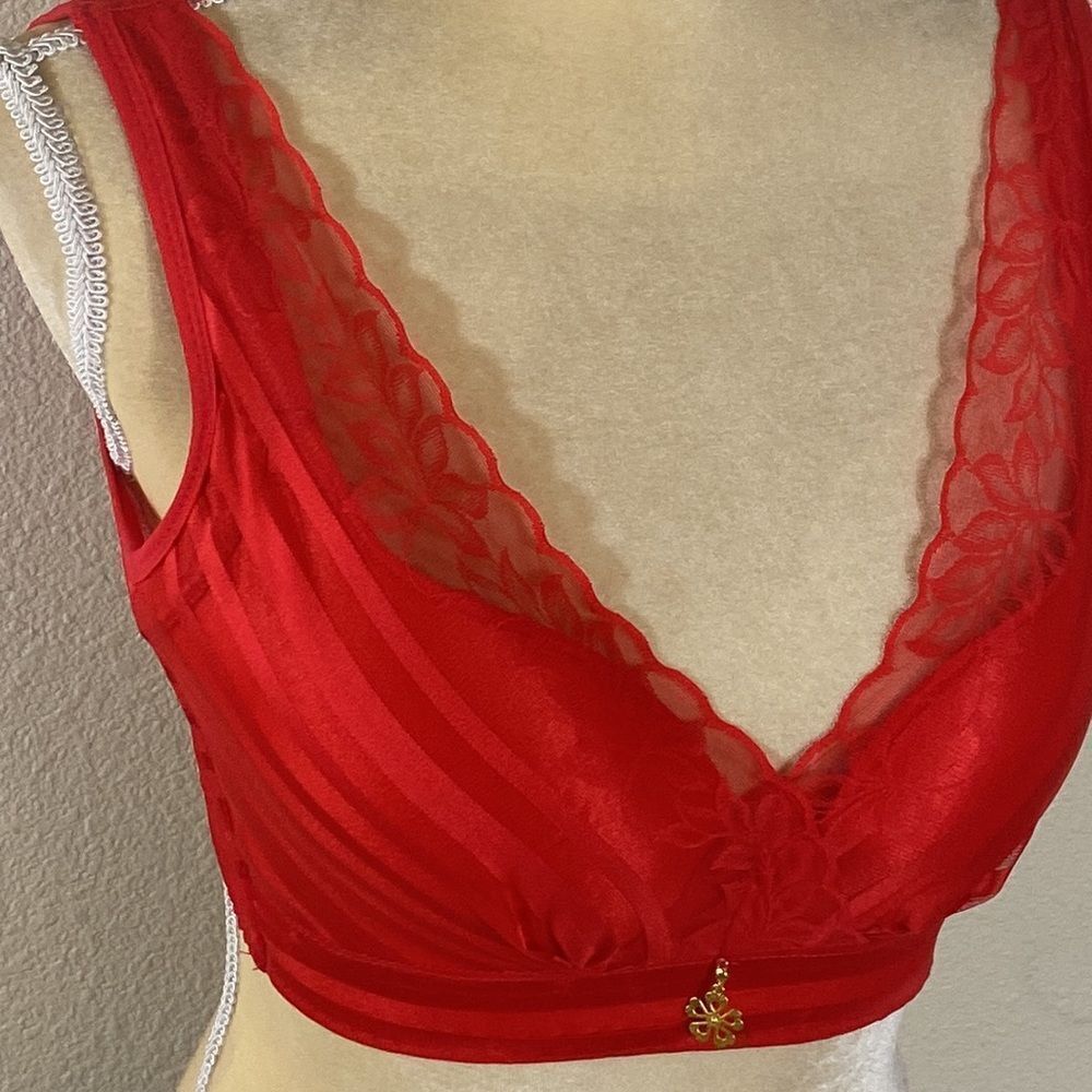 New Top Moda Red Size 38C - Picture 2 of 10